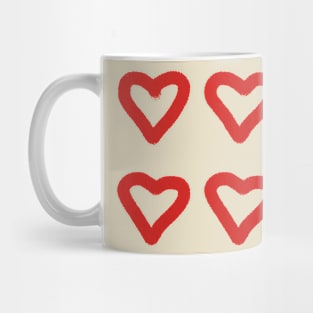 Hearts line art Mug